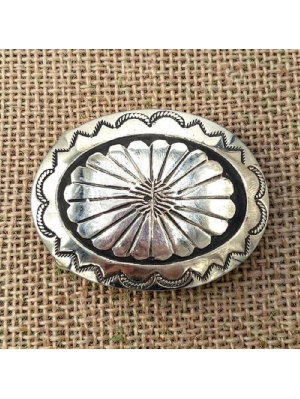 Navajo Handmade Sterling Silver Buckle
By Joann Silver